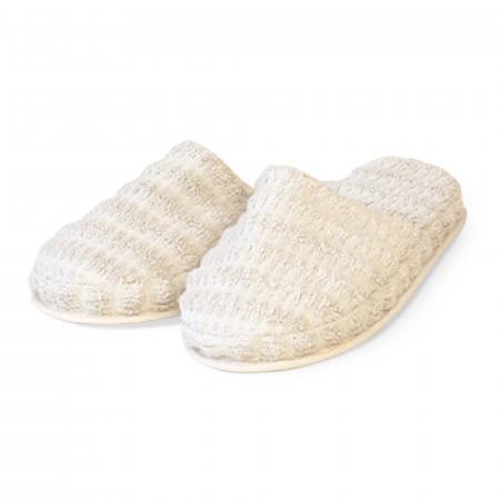 Chaussons taille S/M 100% coton SWELL beige