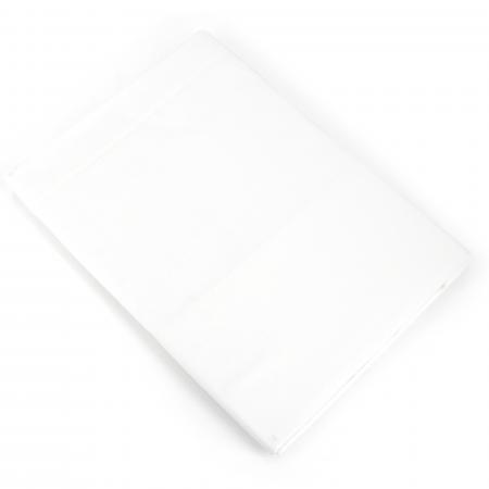 Drap plat uni 240x310 cm 100% coton ALTO Blanc