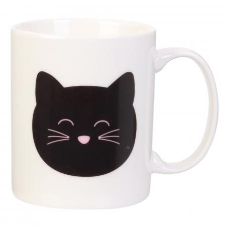 Mug thermo réactif collection CAT 30cl blanc