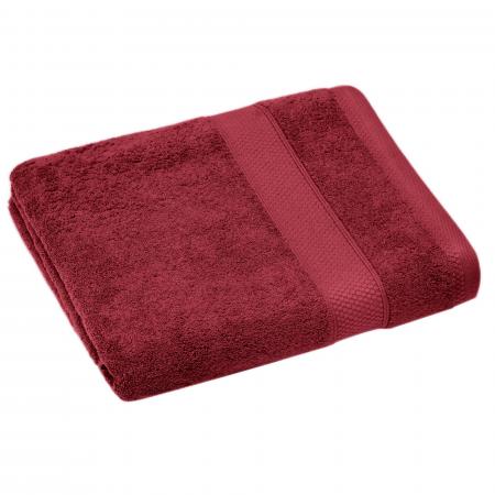 Serviette de toilette 50x90 cm NAÏA rouge Carmin