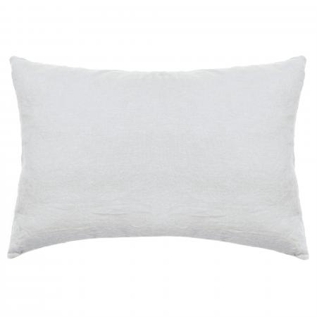 Taie d'oreiller 50x70 cm pur coton PALACE blanc neige