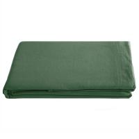 Drap plat 270x290 cm pur coton PALACE vert cedre