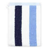 Gant de toilette 16x21 cm 100% coton 480 g/m2 CLASSIC STRIPES Bleu