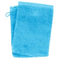 Lot de 2 gants de toilette 16x21 cm SOFTY bleu océan