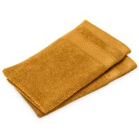 Lot de 2 serviettes invités 30x50 cm NAÏA jaune Curry