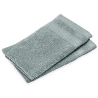 Lot de 2 serviettes invités 30x50 cm NAÏA vert Lichen