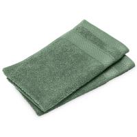 Lot de 2 serviettes invités 30x50 cm NAÏA vert Olive