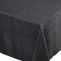 Nappe rectangle 150x250 cm Jacquard 100% polyester LOUNGE noir