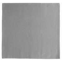 Lot de 6 serviettes de table 45x45 cm YUCO 100% coton chambrey gris