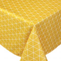 Nappe rectangle 150x200 cm imprimée 100% polyester PACO géométrique jaune Maïs