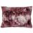 Coussin 55x75 cm ZIBELINE en fausse fourrure sur les deux faces rose Prune