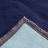 Couverture pure laine vierge Woolmark 500g/m², VOLTA 180x240 cm Bleu Marine/Myosotis