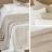 Dessus de lit 270x250 cm TOSCANE coton blanc gaufré