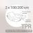 Drap housse relaxation uni 2x100x200 cm 100% coton ALTO Blanc - TPR Tête et pied relevable