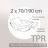 Drap housse relaxation uni 2x70x190 cm 100% coton ALTO Blanc - TPR Tête et pied relevable