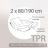 Drap housse relaxation uni 2x80x190 cm 100% coton ALTO Blanc - TPR Tête et pied relevable