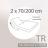Drap housse relaxation uni 2x70x200 cm 100% coton ALTO Garance - TR Tête relevable uniquement