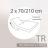 Drap housse relaxation uni 2x70x210 cm 100% coton ALTO Blanc - TR Tête relevable uniquement