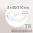 Drap housse relaxation uni 2x80x210 cm 100% coton ALTO Blanc - TR Tête relevable uniquement