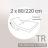 Drap housse relaxation uni 2x80x220 cm 100% coton ALTO Blanc - TR Tête relevable uniquement