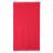 Drap de plage Fouta 100x180 cm 100% coton 290 g/m² LUBECK Rouge