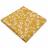Nappe carrée enduit 80x80 cm AMANDIER jaune Safran