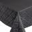 Nappe rectangle 150x250 cm Jacquard 100% polyester BRUNCH anthracite