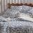 Parure de lit 140x200 cm percale de coton CONTRE-COURANTS blanc 2 pièces
