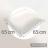 Parure de lit 200x200 cm percale de coton EN PISTE blanc Mascarpone 3 pièces