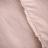 Parure de lit 260x240 cm MILA 100% polyester micro lavée rose poudré 3 pièces
