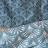 Parure de lit 240x220 cm collection JADE pur coton bleu 3 pièces