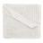 Plaid 130x170 CHINCHILLA en velours jacquard blanc Neige