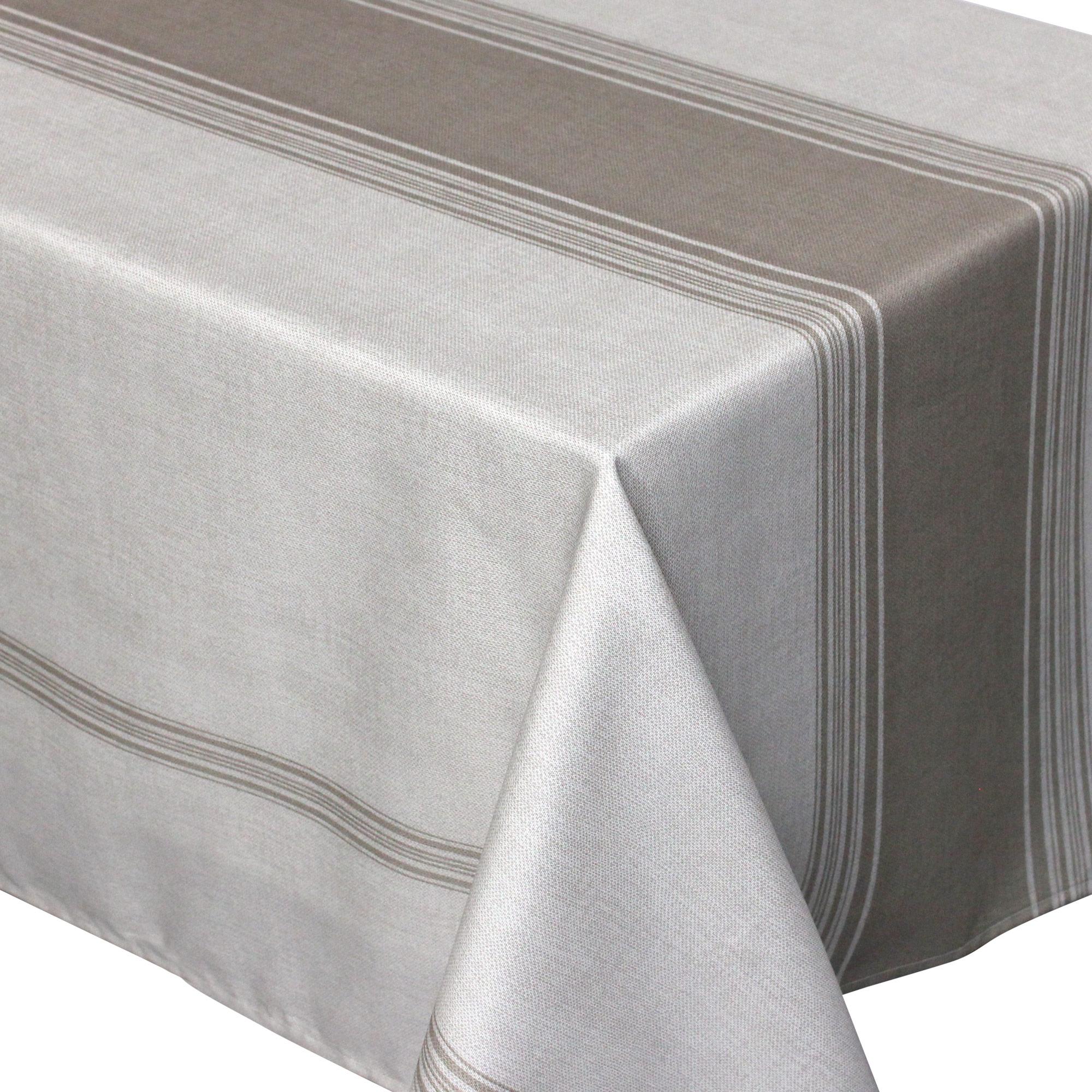 Gris ronde Nappe 275 cm 220GSM Polyester Table Cloth 108" pouces 