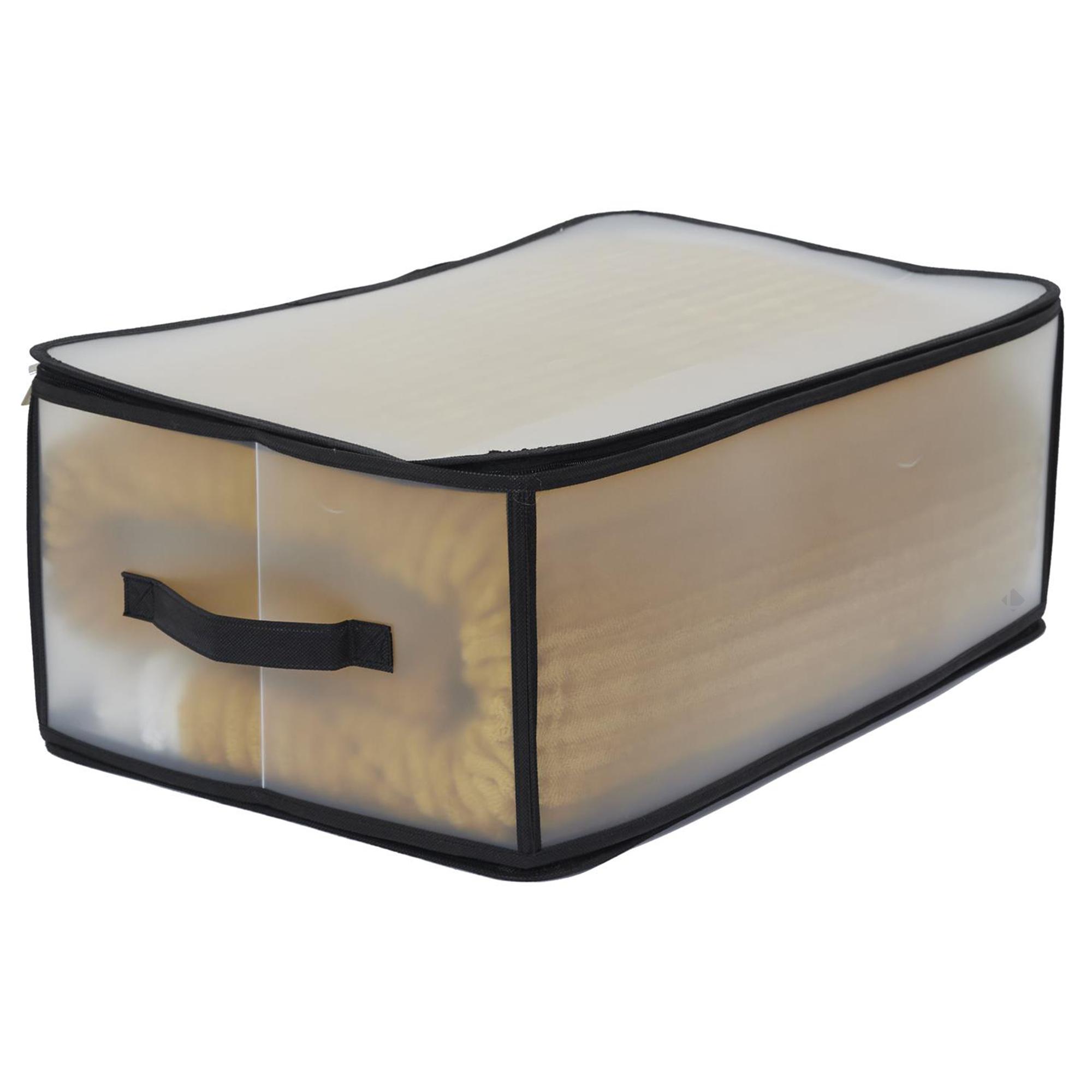 Boîte empilable transparent modèle moyen - Square Line - Bath Bazaar