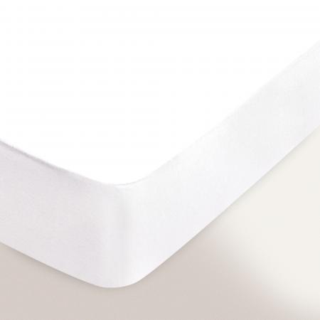 Protège matelas absorbant Antonin - blanc - 2x100x200 Spécial lit articulé - TPR - Grand Bonnet 30cm