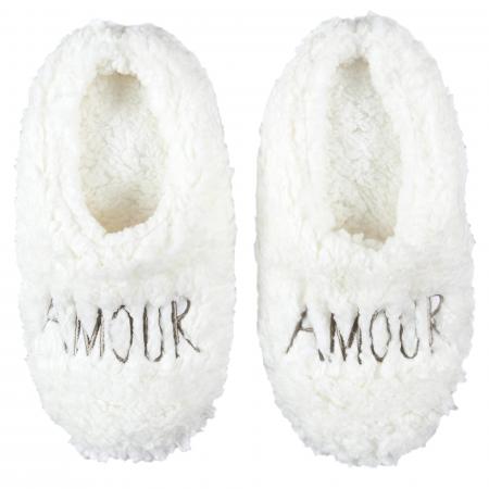 Chaussons AMOUR blanc