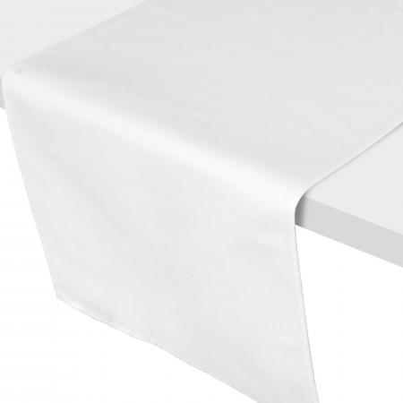 Chemin de table 45x150 cm DIABOLO Blanc traitement teflon