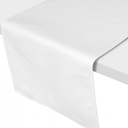 Chemin de table 45x200 cm DIABOLO Blanc traitement teflon