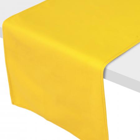 Chemin de table 45x200 cm DIABOLO jaune Curcuma traitement teflon