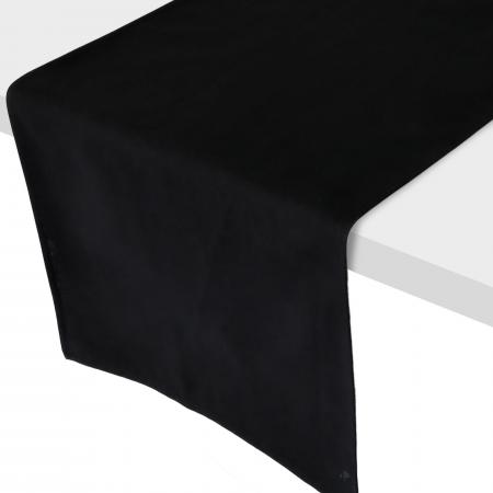 Chemin de table 45x200 cm DIABOLO Noir traitement teflon