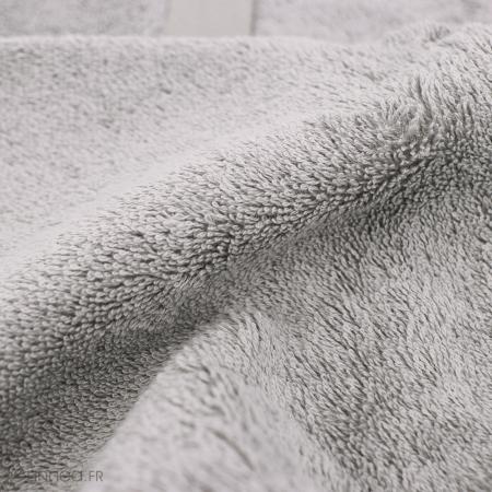 Drap de bain 100x150 cm 100% coton peigné ALBA argent
