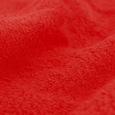 Drap de bain 100x150 cm 100% coton peigné ALBA rouge