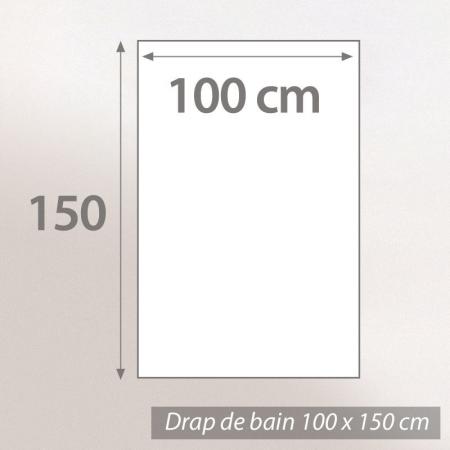 Drap de bain 100x150 cm ROYAL CRESENT Gris Craie 650 g/m2