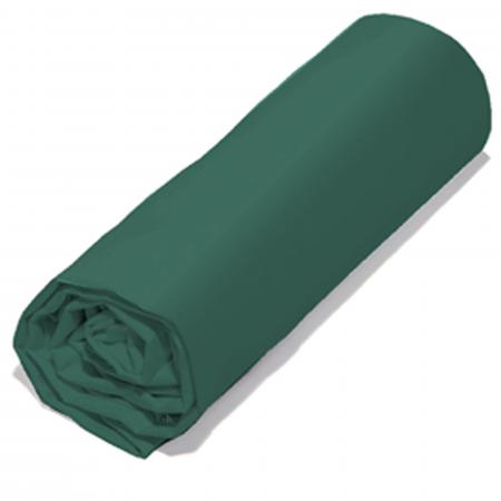 Drap housse 140x190 cm polyester microfibre LAGO vert forêt