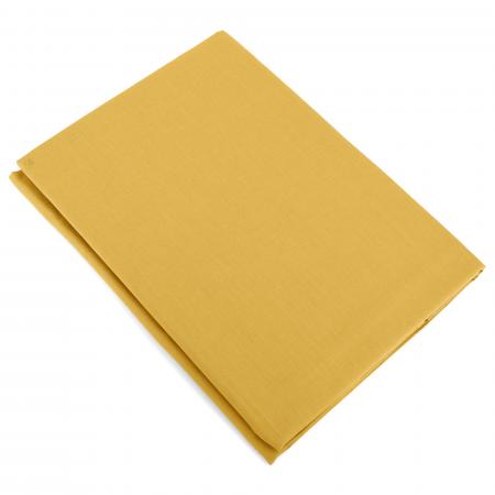Drap plat uni 180x290 cm 100% coton ALTO jaune bourdon