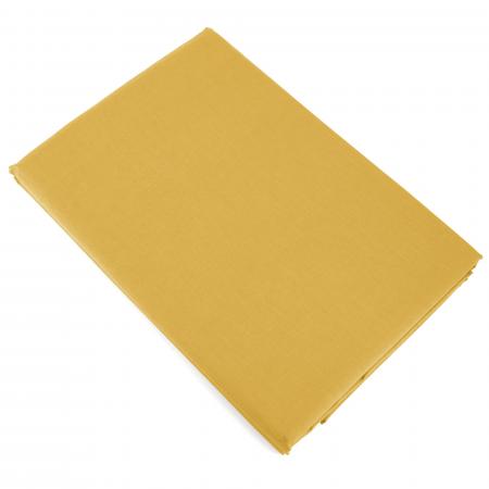 Drap plat uni 270x310 cm 100% coton ALTO jaune bourdon