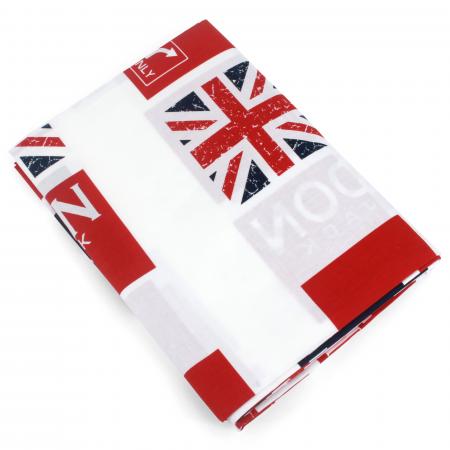 Drap plat 280x310 cm 100% coton LONDON Union Jack