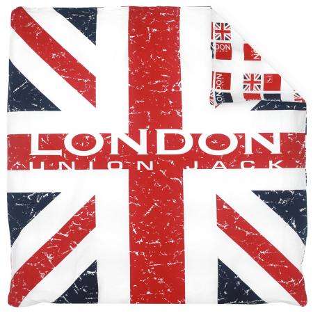Housse de couette 200x200 cm 100% coton LONDON Union Jack