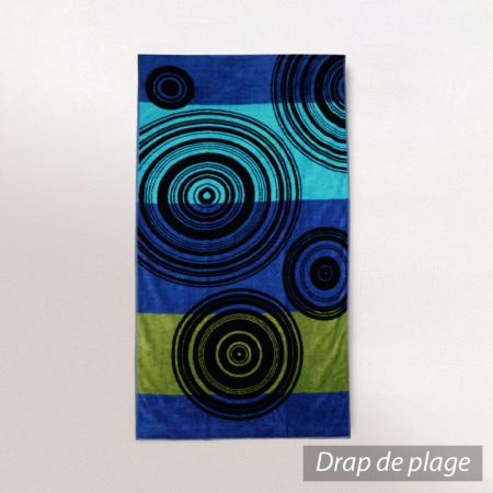 Drap de Plage 100x180 cm GEOMETRY - Bleu
