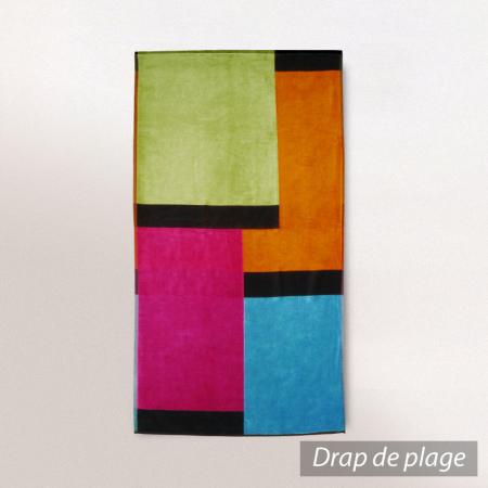 Drap de Plage 100x180 cm - GEOMETRY - Multicolore